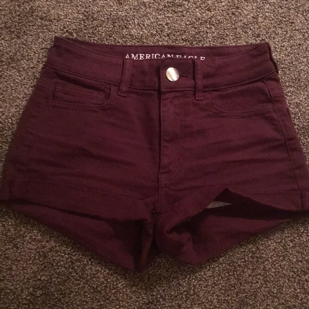 American Eagle Maroon Shorts